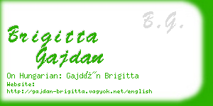 brigitta gajdan business card